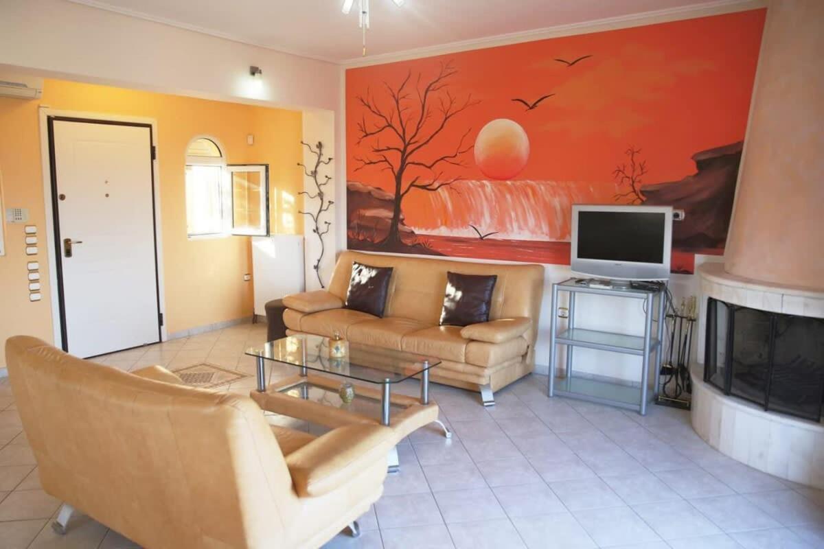 Schinias Bright Spacious Maisonette-Panoramic View Maratón Exterior foto